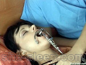 Sleeping teen fucked in each hole by a doctor